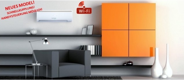 Klima Splitgerät INVERTER 3,5 kW WiFi Quick-Konnektor Klima Splitgerät INVERTER 3,5 kW WiFi Quick-Konnektor